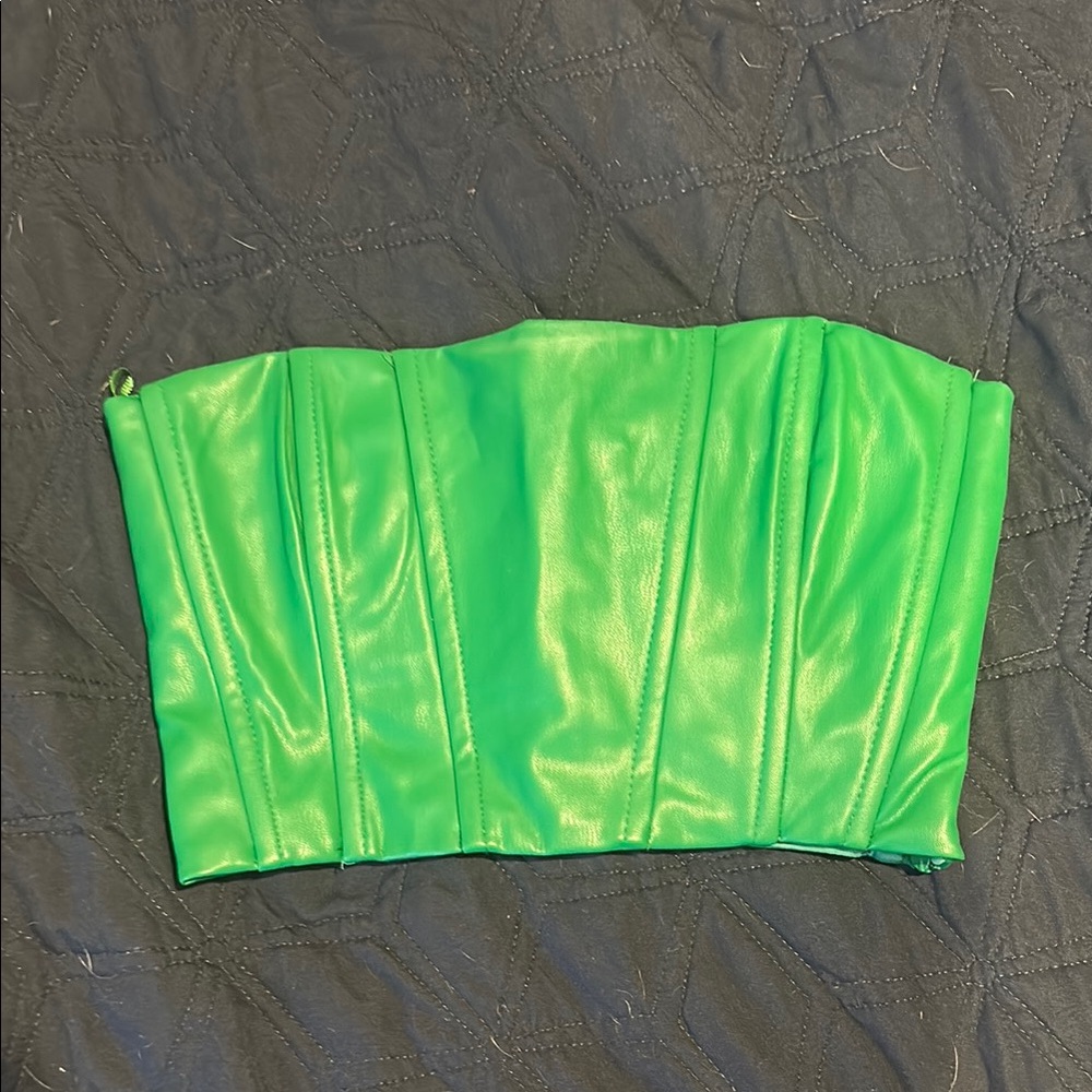 Zara Neon Green Crop Top